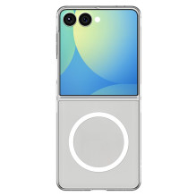 Spigen AirSkin Mag MagSafe Case for Samsung Galaxy Z Flip 7 - Clear and White Spigen AirSkin Mag MagSafe Case for Samsung Galaxy Z Flip 7 - Clear and White
