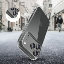 „Tech-Protect FlexAir“ hibridinis dėklas, skirtas „iPhone 17 Pro“ – skaidrus