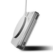 „Spigen AirSkin Mag MagSafe“ dėklas, skirtas „Samsung Galaxy Z Flip 7“ – skaidrus ir baltas