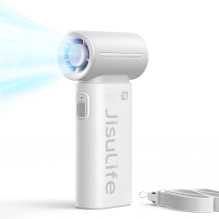 „Jisulife“ nešiojamas ventiliatorius „Life9“ 3600mAh nešiojamas mini pūstuvas USB ventiliatorius – pilkas