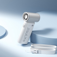 „Jisulife“ nešiojamas ventiliatorius „Life9“ 3600mAh nešiojamas mini pūstuvas USB ventiliatorius – pilkas