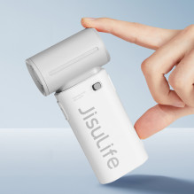 „Jisulife“ nešiojamas ventiliatorius „Life9“ 3600mAh nešiojamas mini pūstuvas USB ventiliatorius – pilkas