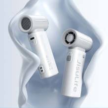 „Jisulife“ nešiojamas ventiliatorius „Life9“ 3600mAh nešiojamas mini pūstuvas USB ventiliatorius – pilkas