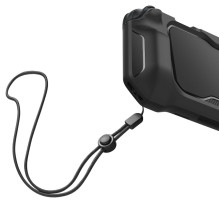 „Spigen Rugged Armor“ dėklas, skirtas „Nintendo Switch 2“ - matinės juodos spalvos