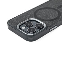Blizgantis „MagSafe“ dėklas, suderinamas su „iPhone 17 Pro“ – juodas