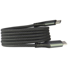 USB-C / USB-C Audi 2.0 kabelis 20V 3A 60W – juodas USB-C / USB-C Audi 2.0 kabelis 20V 3A 60W – juodas