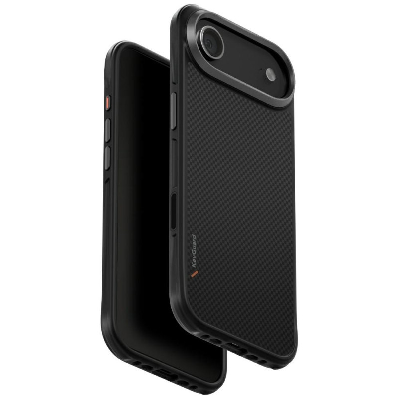 „Uniq Keva Magclick“ įkrovimo dėklas, skirtas „iPhone 17 Air“ – juodas