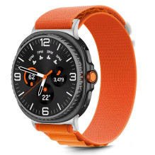 Tech-Protect Nylon Stripe Strap for Samsung Galaxy Watch 40 / 44 / 46 mm - Orange