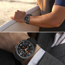 Tech-Protect Nylon Stripe Strap for Samsung Galaxy Watch 40 / 44 / 46 mm - Orange