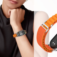 „Tech-Protect“ nailono „Pro“ dirželis, skirtas „Xiaomi Smart Band 8 / 9 / 10 / NFC“ – smėlio spalvos