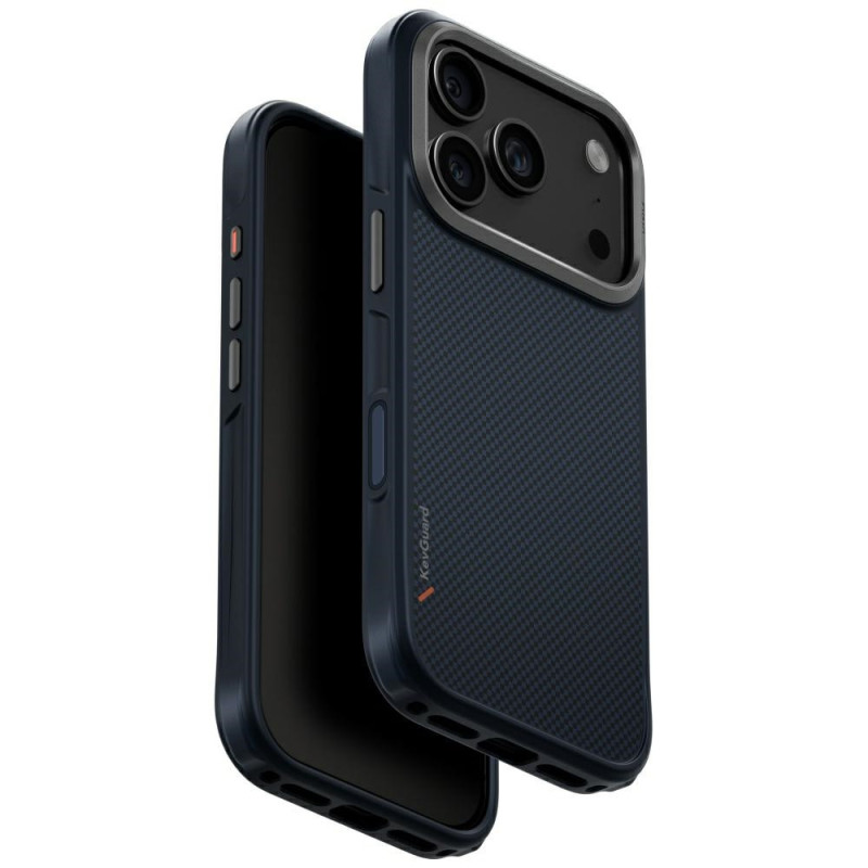 „Uniq Keva“ dėklas, skirtas „iPhone 17 Pro“ su „Magclick“ įkrovimu – mėlynas