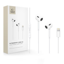Tech-Protect Ultraboost Core G2 Lightning Headphones - White