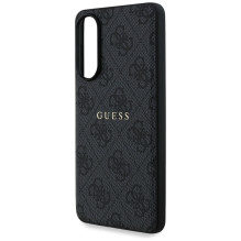 „Guess 4G Ring Classic Logo MagSafe“ dėklas, skirtas „Samsung Galaxy S25 Edge“ – juodas