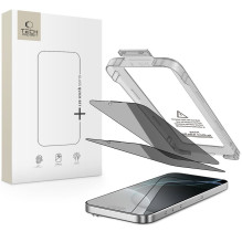 „Tech-Protect Quick Set Spy+“ privatumo stiklų, skirtų „iPhone 16 Pro“, 2 vnt. pakuotėje