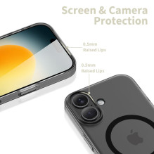 Tech-Protect MagSlim MagSafe case for iPhone 17 - matte black Tech-Protect MagSlim MagSafe case for iPhone 17 - matte black