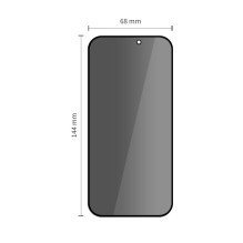 „Tech-Protect Quick Set Spy+“ privatumo stiklų, skirtų „iPhone 15“ / „16“, 2 vnt. pakuotėje