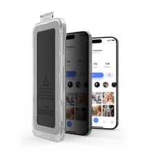 „Tech-Protect Quick Set Spy+“ privatumo stiklų, skirtų „iPhone 15“ / „16“, 2 vnt. pakuotėje