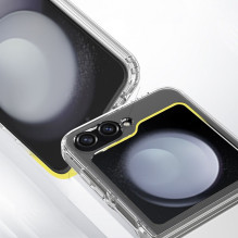 „Tech-Protect FlexAir“ hibridinis dėklas, skirtas „Samsung Galaxy Z Flip 6 / 7 FE“ – skaidrus