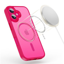 „Tech-Protect MagMat MagSafe“ dėklas, skirtas „iPhone 16“ – rožinis