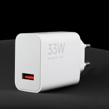 „Xiaomi MDY-16-EF“ 1xUSB-A 33W sieninis įkroviklis su 3A USB-C laidu - baltas „Xiaomi MDY-16-EF“ 1xUSB-A 33W sieninis įkroviklis su 3A USB-C laidu - baltas