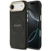 „Guess Peony Hot Stamp MagSafe“ dėklas, skirtas „iPhone Air“ – juodas