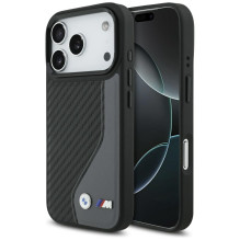 BMW M Carbon logotipo „MagSafe“ dėklas, skirtas iPhone 17 Pro – grafito spalvos BMW M Carbon logotipo „MagSafe“ dėklas, skirtas iPhone 17 Pro – grafito spalvos