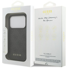 „Guess 4G Classic“ dėklas, skirtas „iPhone 17 Pro“ – juodas