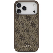 „Guess 4G Classic“ dėklas, skirtas „iPhone 17 Pro Max“ – rudas