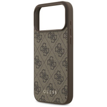 „Guess 4G Classic“ dėklas, skirtas „iPhone 17 Pro Max“ – rudas