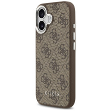 „Guess 4G Classic Logo MagSafe“ dėklas, skirtas „iPhone 17“ – rudas