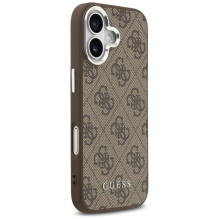 „Guess 4G Classic Logo MagSafe“ dėklas, skirtas „iPhone 17“ – rudas