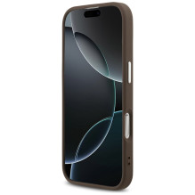 „Guess 4G Classic Logo MagSafe“ dėklas, skirtas „iPhone 17“ – rudas
