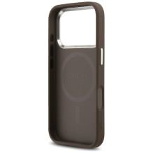 Guess 4G Classic Logo MagSafe case for iPhone 17 Pro - brown