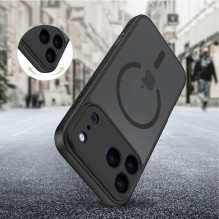 „Tech-Protect BasicMag MagSafe“ dėklas, skirtas „iPhone 17 Pro“ – matinės juodos spalvos