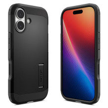 „Spigen Tough Armor 'T' MagSafe“ dėklas, skirtas „iPhone 17“ – juodas „Spigen Tough Armor 'T' MagSafe“ dėklas, skirtas „iPhone 17“ – juodas