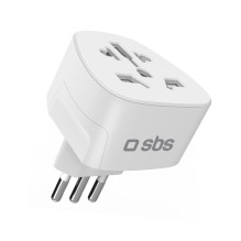 SBS IT kelioninis adapteris – universalus – baltas