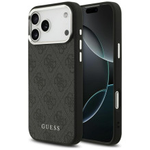„Guess 4G Classic Logo MagSafe“ dėklas, skirtas „iPhone 17 Pro Max“ – juodas
