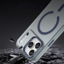 Magnetic Abrasive iPhone 17 Pro Case Compatible with MagSafe - Matte Blue