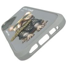 Nimmy Glasses Cool Dog iPhone 16 Case - Gray