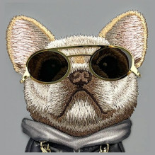 Nimmy Glasses Cool Dog iPhone 16 Case - Gray