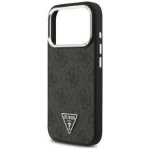 „Guess 4G“ trikampio logotipo „MagSafe“ dėklas, skirtas „iPhone 17 Pro“ – juodas