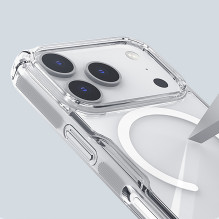 „Nillkin Nature TPU Pro MagSafe“ dėklas, suderinamas su „iPhone 17 Pro“ – baltas