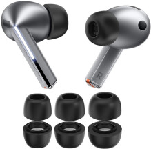 „Tech-Protect“ ausų antgaliai, skirti „Samsung Galaxy Buds 3 Pro“, S / M / L dydžių - juodi (3 vnt.) „Tech-Protect“ ausų antgaliai, skirti „Samsung Galaxy Buds 3 Pro“, S / M / L dydžių - juodi (3 vnt.)