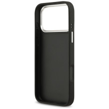 „Guess Grained Big 4G Classic Logo“ dėklas, skirtas „iPhone 17 Pro Max“ – juodas