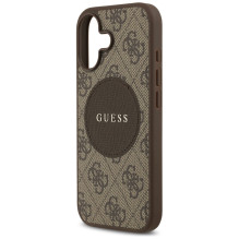 „Guess 4G Circle Classic Logo MagSafe“ dėklas, skirtas iPhone 17 – rudas