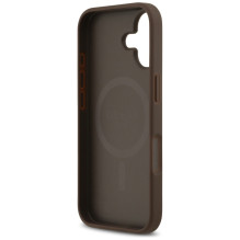 „Guess 4G Circle Classic Logo MagSafe“ dėklas, skirtas iPhone 17 – rudas