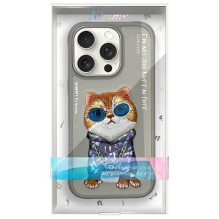Nimmy Glasses Cool Cat Case for iPhone 16 Pro - Gray