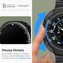 Spigen Liquid Air Case for Samsung Galaxy Watch 8 Classic 46mm - Black