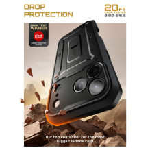 „Supcase UB Pro“ dėklas, skirtas „iPhone 17 Pro“ – juodas