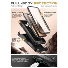„Supcase UB Pro“ dėklas, skirtas „iPhone 17 Pro“ – juodas